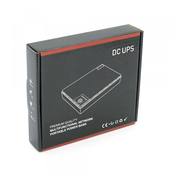 ДБЖ UPS-36W DC1036P для роутерів/комутаторів/PON/POE-430, 5/9/12V, 1A/2А, 10400мAh, Black, BOX