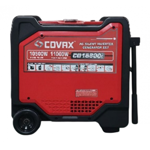 Генератор інверторний бензин COVAX CG16800iERC, 10.5kW, однофазний 220V, 50Hz, 194FPD, бак 32L, 815х580х760mm, 125kg