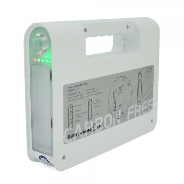 Портативний ліхтар BRAZZERS BRPF-CF80/18, Solar panel 18W, LiFePO4 - 80Wh, DC: 2x3.2V, USB:: 1x5V/2A, 2x6W Led лампи 1м, 9W вбудований ліхтар, BOX, Q6