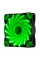 Кулер корпусний 12025 DC sleeve fan 4pin - 120 * 120 * 25мм, 12V, 1100об / хв, 15LED, Green