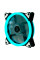 Кулер корпусний 12025 DC sleeve fan 4pin - 120 * 120 * 25мм, 12V, 1200об / хв, Ice-Blue, двосторонній
