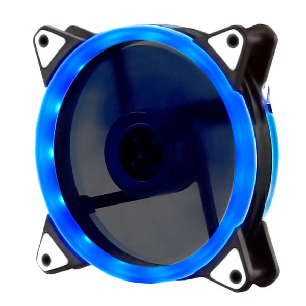 Кулер корпусний 12025 DC sleeve fan 4pin - 120 * 120 * 25мм, 12V, 1100об / хв, Blue, двосторонній