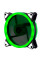 Кулер корпусний 12025 DC sleeve fan 4pin - 120*120*25мм, 12V, 1100об/хв, Green, двосторонній