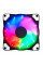 Кулер корпусний 12025 DC sleeve fan 4pin - 120 * 120 * 25мм, 12V, 1100об / хв, 15LED, RGB