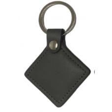 Безконтактний брелок IC MIFARE 13,56 МГц(MF-Leather ) у шкіряному чохлі, колір сірі