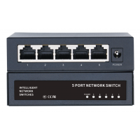 Комутатор Merlion MG1005 5 портів Ethernet 10/100/1000 Мбіт/сек. метал, DC 5V 2A. Блок живлення у комплекті