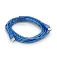 Кабель USB 2.0 RITAR AM/AM, 5.0m, прозорий синій