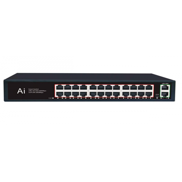 Комутатор Merlion MG1026 26 портів Ethernet 10/100/1000 Мбіт/сек. метал AC220V.