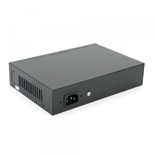 POE комутатор гігабітний Merlion 6 POE 10/100/1000 + 2 RJ45 10/100/1000 вбудований блок живлення 52V 2.3A