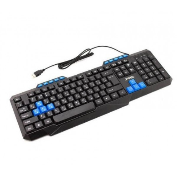 Клавіатура USB JEDEL K518, довжина кабелю 170см, (Eng/Pyc/Укр), (435х130х21), 112k, Black, Box