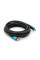 Кабель Merlion HDMI-HDMI 4Kx2K Ultra HD, 3.0m, v2,0, круглий Black, коннектор Blue, Blister-box, Q80