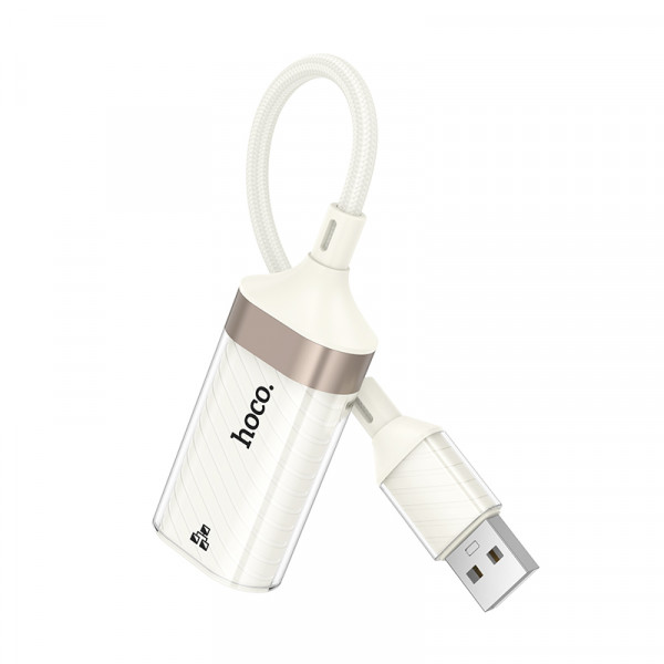 Контролер HOCO UA41 USB 2.0 to Ethernet - Мережевий адаптер 10/100Mbps, White, BOX