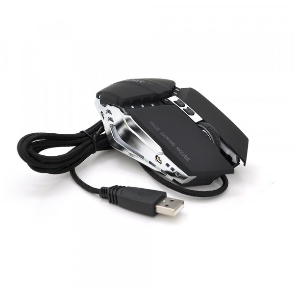 Миша провідна iMICE T80, 7 кнопок, 800/1200/1600/3200 DPI, Led Lighting, 1,5м, Windows XP/Vista/Win7/8/10 Mac OS X, Black, COLOR BOX, Q40
