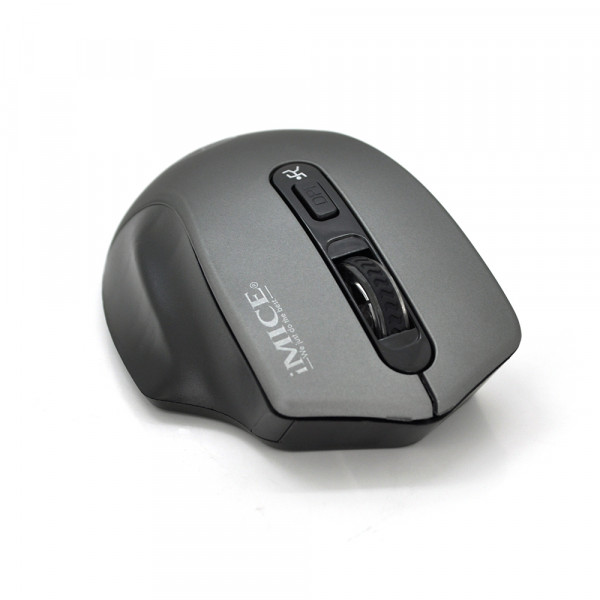 Миша бездротова iMICE G-1800, 4 кнопки, 800/1200/1600 DPI, 2.4Ghz 10м, Windows xp/Vista/Win7/8/10 Mac OS X, 2*AAA, Gray, COLOR BOX, Q60