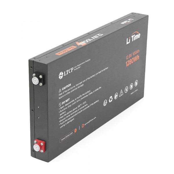 Акумуляторна батарея Li-TIME LiFePO4 12.8V 100Ач 1280Wh METAL CASE