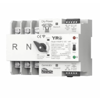 Автомат введення резерву (АВР) триполюсний YRQ2PC-125 Wifi ATS, 3P 125A 400V, E-Welink App на DIN-рейку для генераторів