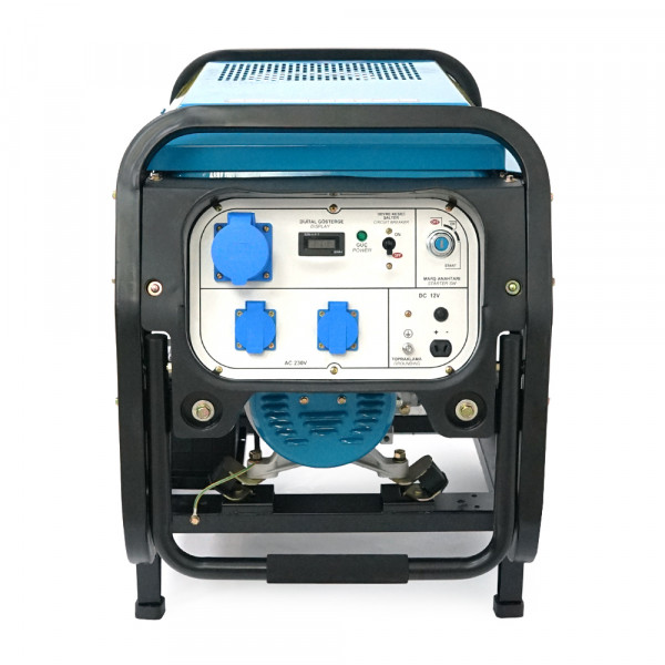 Генератор дизельний FULL FDL9000LE, 1-фазний 230V, 50Hz, 8.5kVA/6.8kW, бак 12,5 л, витрата 2 л/год, пуск: ручний/стартер (без АКБ), 800х520х600 мм, 122 кг