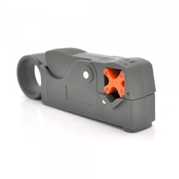 Інструмент Stripper HT-332В для зачистки кабелю RG-58/59/62/6 / 6QS / 3C / 4C / 5C, Gray, Blister-box