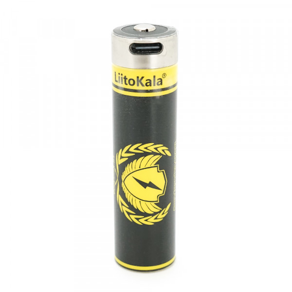 Акумулятор 18650 Li-Ion LiitoKala King-4000, 4000mAh (3800-4000mAh), 3.7V (2.75-4.2V), Black/Yellow