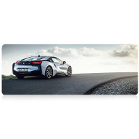 Килимок 300*700 тканинний BMW з боковою прошивкою, товщина 2 мм, Gray, Пакет