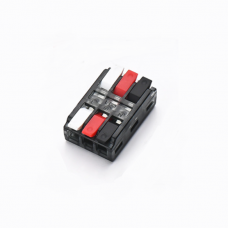 Клема з натискними затискачами 3-провідна LT-3, 3-pin, 250V, 32A, 0.5-2.5mm2, 19*30*11mm, сіра