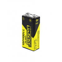 Акумулятор LiitoKala 9V/1100mAh, крона, Type-C вихід, NiMH Rechargeable Battery, 4 штуки в блістері ціна за штуку
