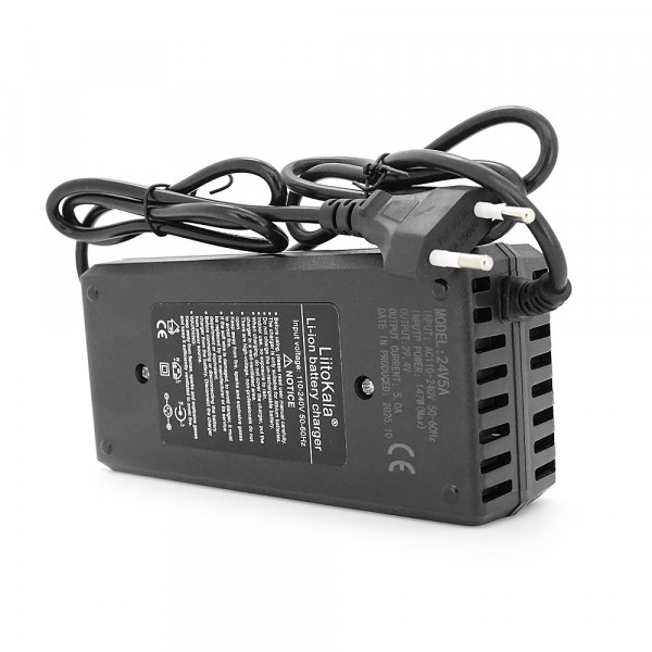 Зарядний пристрій LiitoKala Lii-294500 для Li-Ion акумуляторів 7S-29.4V5A , роз'єм 5.5*2.5 мм. BOX