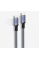 Кабель VEGGIEG V-M002C, Type-C(Male) to Type-C(Male) PD cable, 100 Вт, струм 3 А, 480 Мбіт/с, Gray, довжина 1,2 м, Box