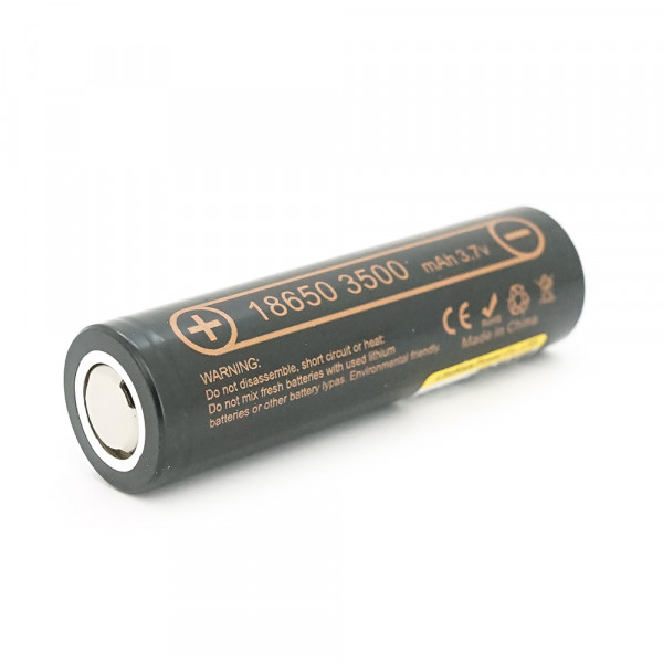 Акумулятор 18650 Li-Ion LiitoKala Lii-35A, 3500mah (3550-3650mah, 3.7V (2.75-4.2V), Black, PVC BOX Q2,  цiна за 1 шт