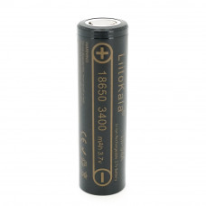 Акумулятор 18650 Li-Ion LiitoKala Lii-34A, 3400mAh (3250-3350mAh), 3.7V (2.75-4.2V), Black, , 2 шт в упаковці, ціна за 1 шт