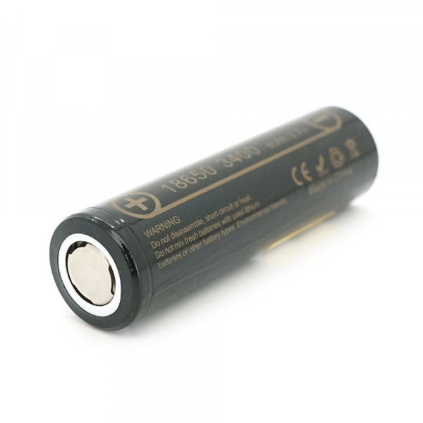 Акумулятор 18650 Li-Ion LiitoKala Lii-34A, 3400mAh (3250-3350mAh), 3.7V (2.75-4.2V), Black, , 2 шт в упаковці, ціна за 1 шт