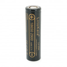 Акумулятор 18650 Li-Ion LiitoKala Lii-29A, 2900mah (2850-2950mah), 3.7V (2.75-4.2V), Black, PVC BOX Q2,  цiна за 1 шт