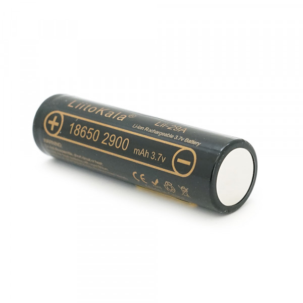 Акумулятор 18650 Li-Ion LiitoKala Lii-29A, 2900mah (2850-2950mah), 3.7V (2.75-4.2V), Black, PVC BOX Q2,  цiна за 1 шт