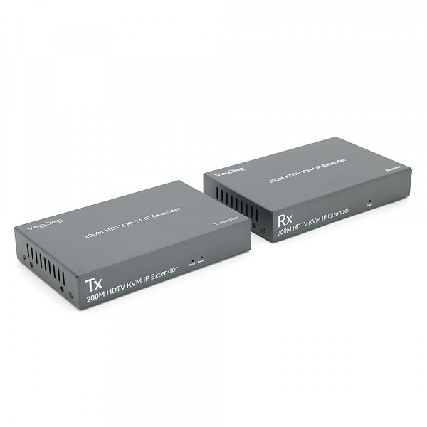 Активний VEGGIEG V-HD011 KVM HDMI 2*1 спліттер 120m, HDMI1.4/HDCP2.0, USB & Audio Support, Grey, Box