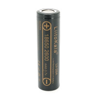 Акумулятор 18650 Li-Ion LiitoKala Lii-26A, 2600mah (2450-2650mah), 3.7V (2.75-4.2V), Black, PVC BOX Q2,  цiна за 1 шт