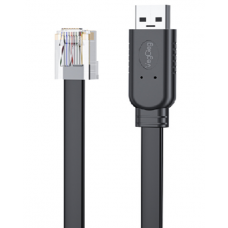 Кабель VEGGIEG V-U403, USB/RJ45, FTDI-TF 232 Chipset, консольний, Black, довжина 1.5м, Box