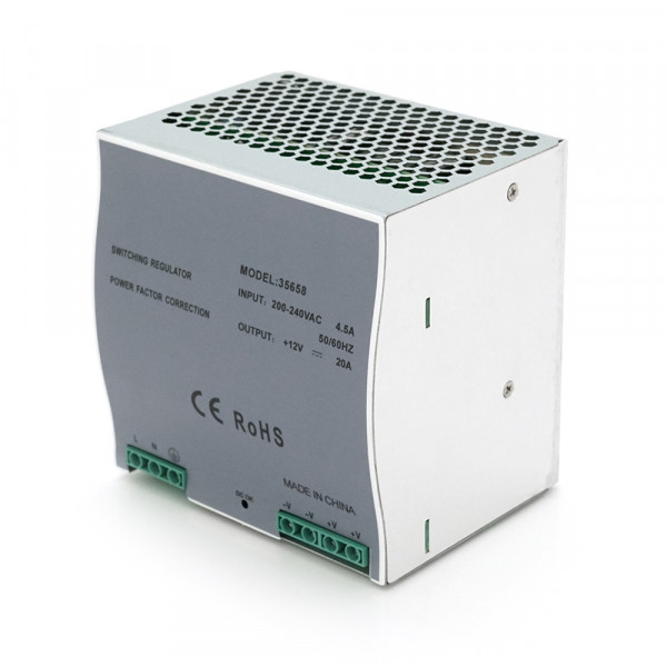 Джерело живлення Ritar RT-240-12 240Вт, 12В, 20А на Din-рейку