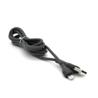 Кабель EMY MY-742, Lighting, 2.4A, Black, довжина 2м, BOX