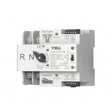 Автомат введення резерву (АВР) двополюсний YRQ2PC-125 Wifi ATS, 2P 125A 220V, E-Welink App на DIN-рейку для генераторів
