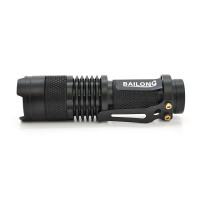 Ліхтарик Bailong BL-8468, Cree Q5, 1 режим, Zoom, корпус-алюміній, водостійкий, ударостійкий, АА акумулятор, зарядка 1 * АА, 92 * 25mm, BOX