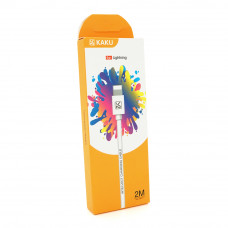 Кабель iKAKU KSC-332 YOUCHUANG charging data cable series for iphone, White, довжина 2м, 2,4А, BOX