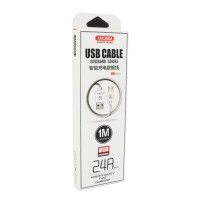 Кабель iKAKU KSC-060 SUCHANG charging data cable series for micro, White, довжина 1м, 2,4А, BOX