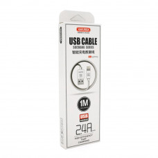 Кабель iKAKU KSC-060 SUCHANG charging data cable series for iphone, White, довжина 1м, 2,4А, BOX