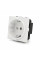 Розетка врізна з заземленням E-08, Input: AC 100-250V 16A, White