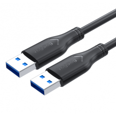 Кабель VEGGIEG V-U336, AM/AM, USB3.0, Black, довжина 1,5м, Box