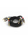 Кабель VEGGIEG AV301 Audio-Video 3хRCA (тато) => 3хRCA (тато), GOLD connector,  круглий, Black, 1,5 м, Пакет