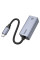 Контролер HOCO UA37 Type-C to Ethernet - Мережевий адаптер 10/100/1000Mbps з дротом, Black, Blister Q100