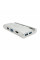 Хаб-конвертор VEGGIEG TC07-S Type-C (тато) на Type-C (мама) + USB3.0 * 3 (мама) + HDMI (мама) + RJ45, 10см, Silver, Box