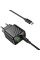 Набір СЗУ HOCO CS25A + кабель Type-C/Type-C, 1xUSB+1xUSB-C, PD20W+QC3.0, кабель 1м, Black, Box