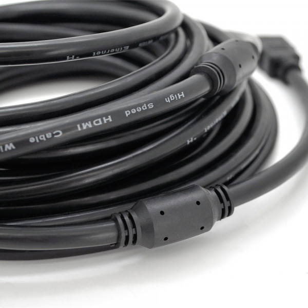 Кабель Ritar Premium PL-HD94 HDMI-HDMI Ultra HD 1080P, 3.0m, v1,4, OD-7.3mm, з фільтром, круглий Black, коннектор Gold, Box, Q100